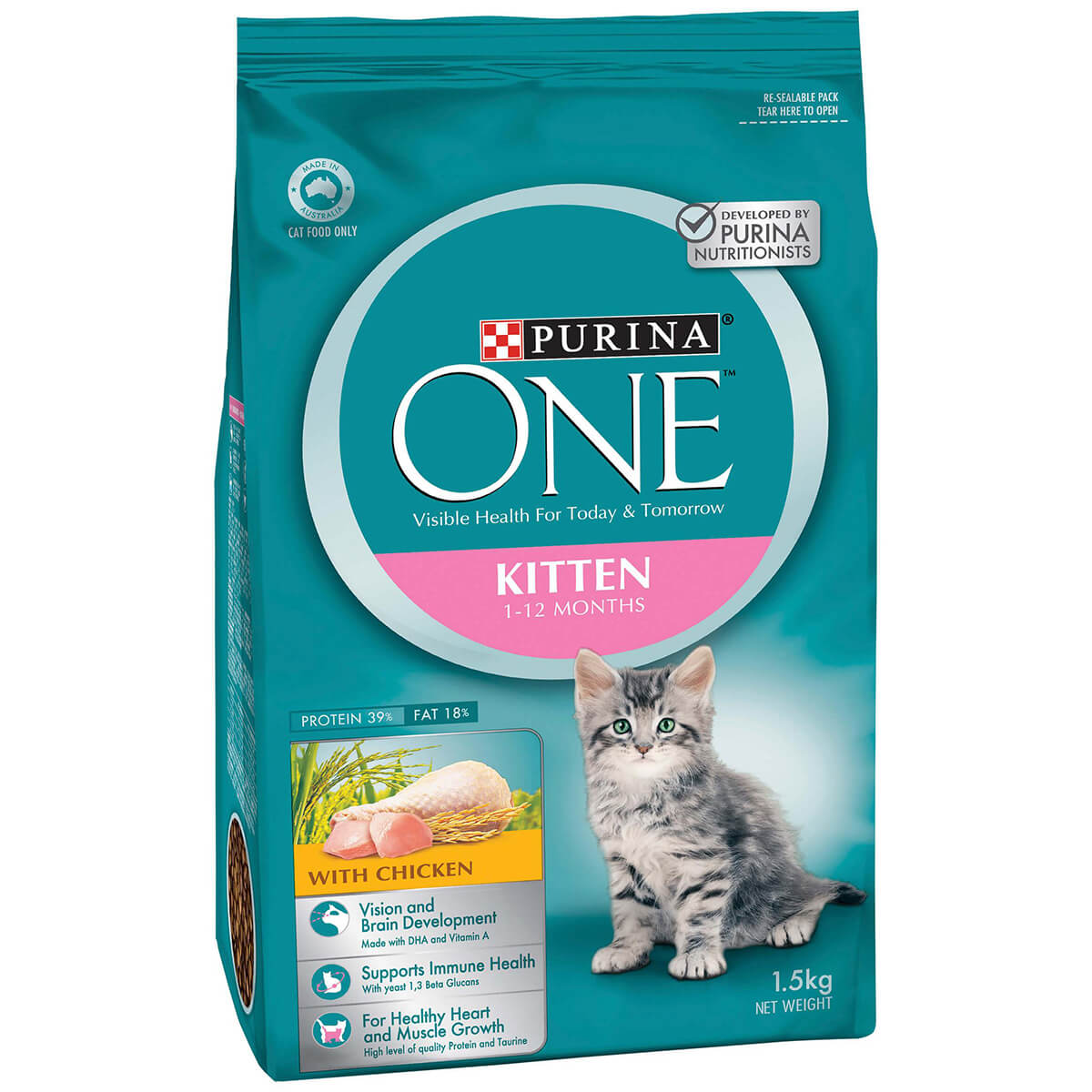 Purina One Kitten Chicken Dry Cat Food