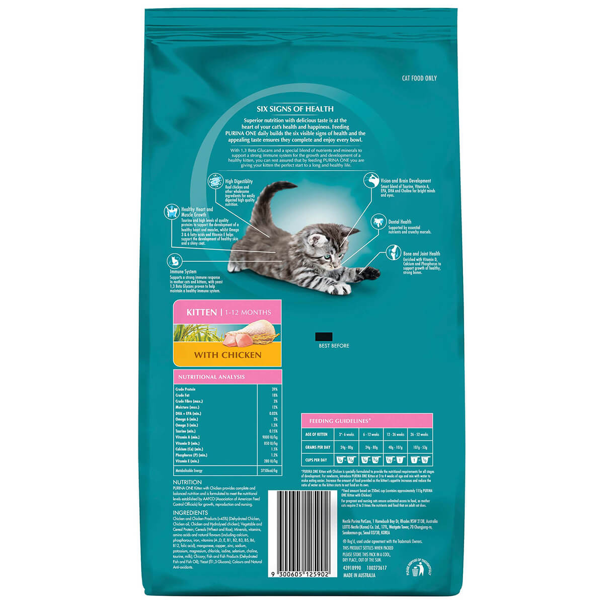 Purina One Kitten Chicken Dry Cat Food