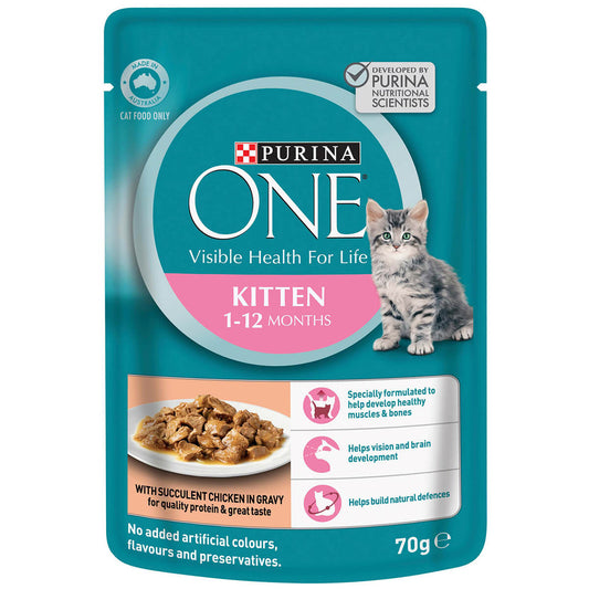 Purina One Kitten Chicken Wet Cat Food 70g
