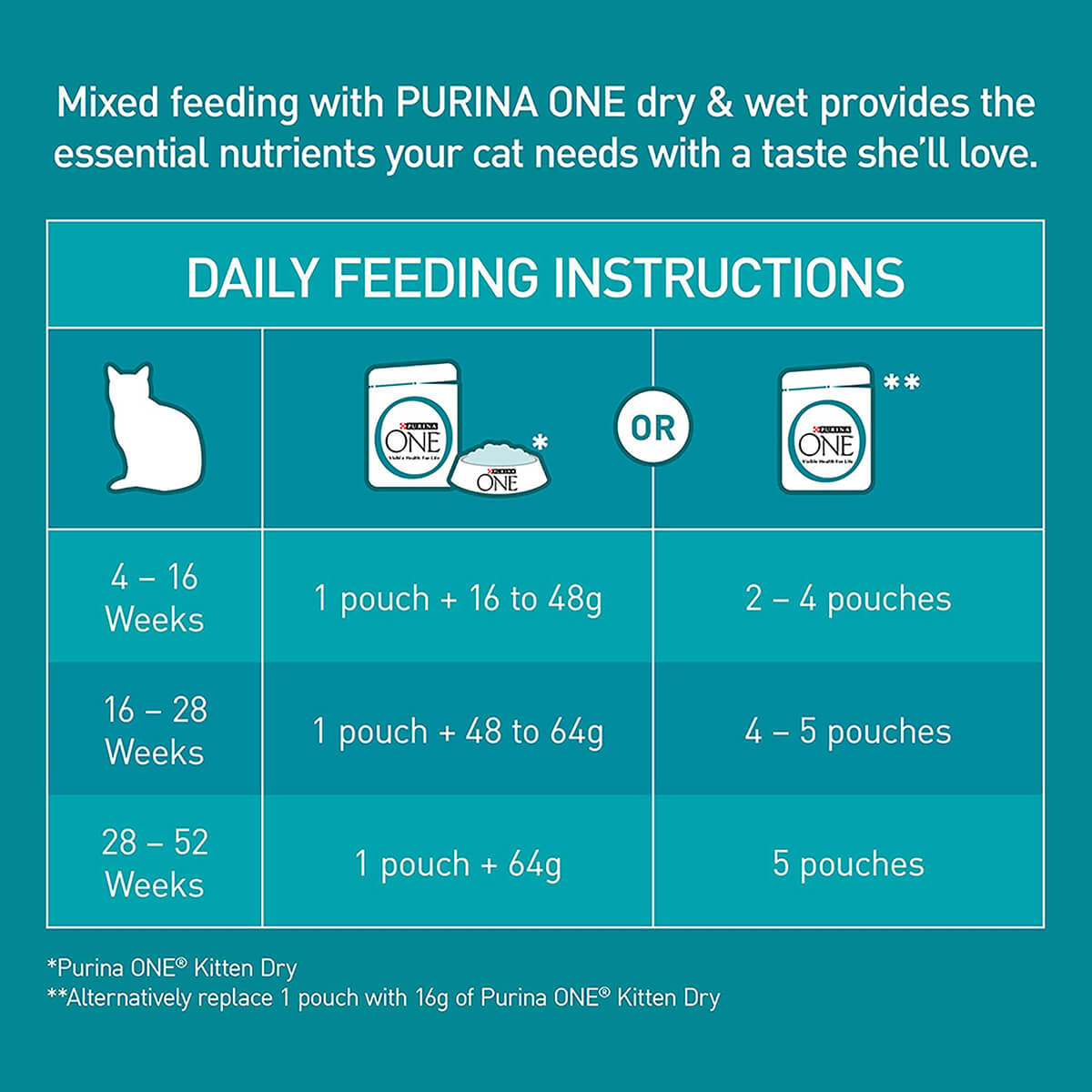 Purina One Kitten Chicken Wet Cat Food 70g