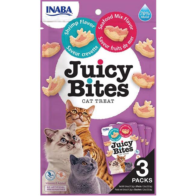 Inaba Juicy Bites Shrimp & Seafood Cat Treats