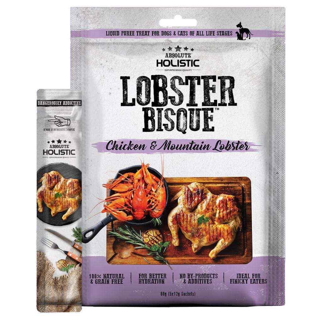 Absolute Holistic Chicken & Lobster Bisque Cat & Dog Treats 60g