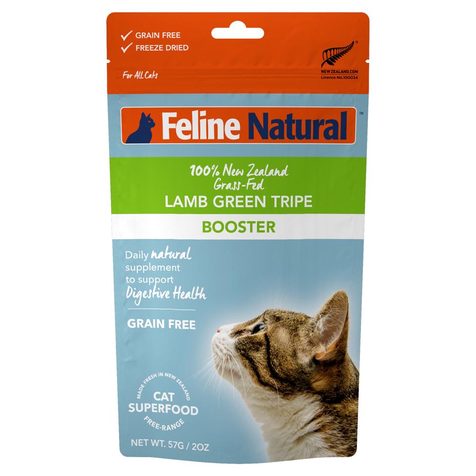 Feline Natural Lamb Green Tripe Freezed Dried Cat Food Booster 57g
