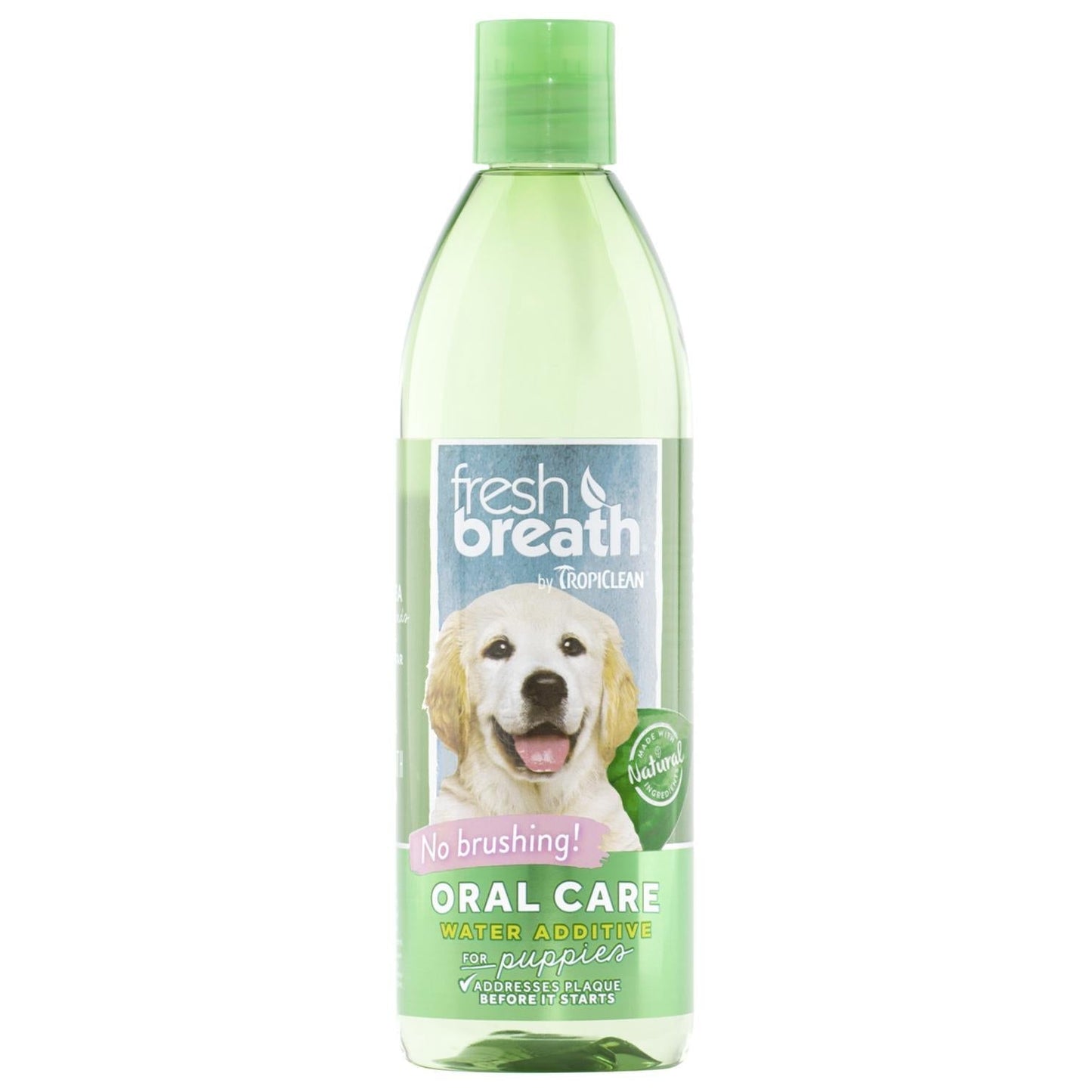 TropiClean Fresh Breath Dental Health Solution for Puppies 473mL