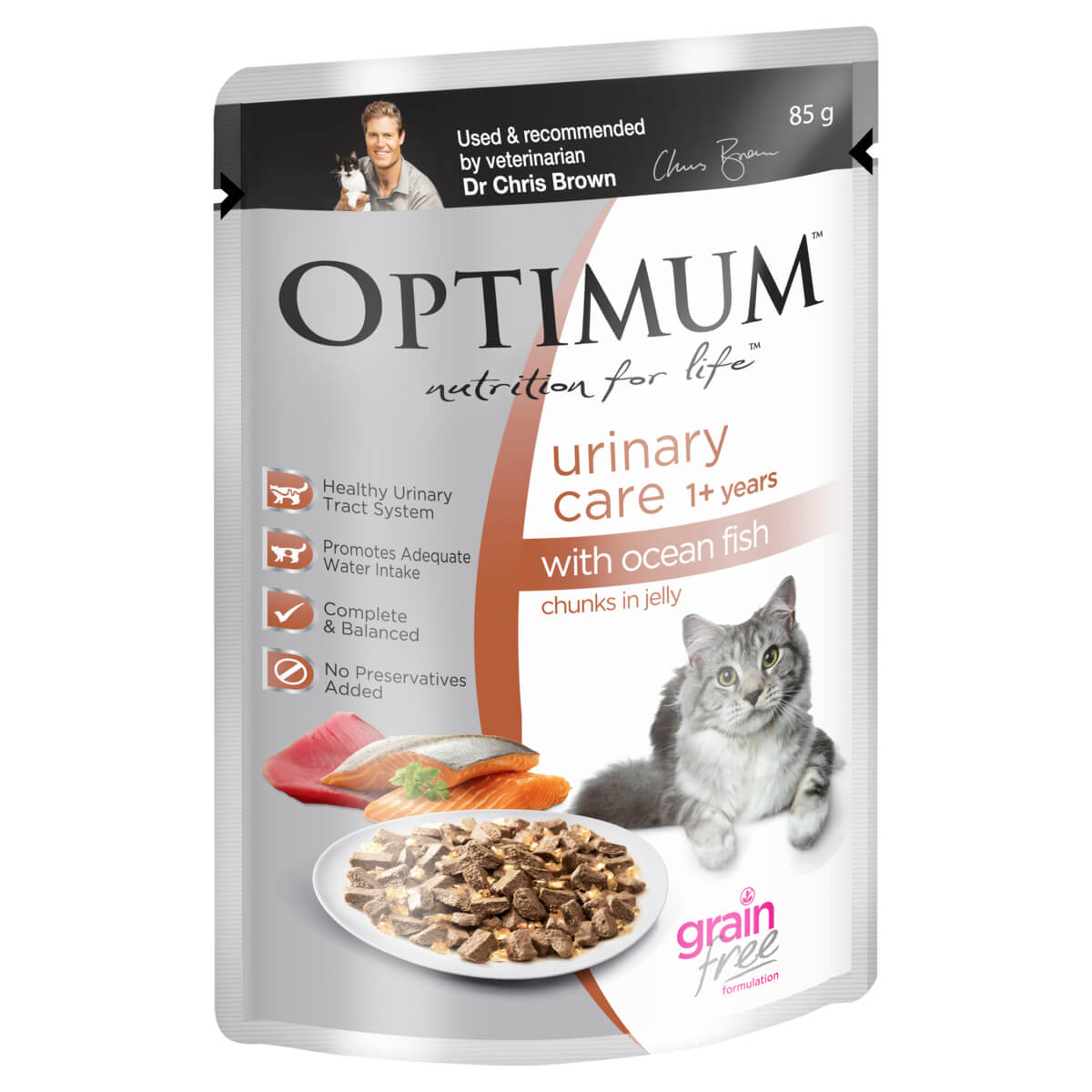 Optimum Urinary Care Ocean Fish Wet Cat Food