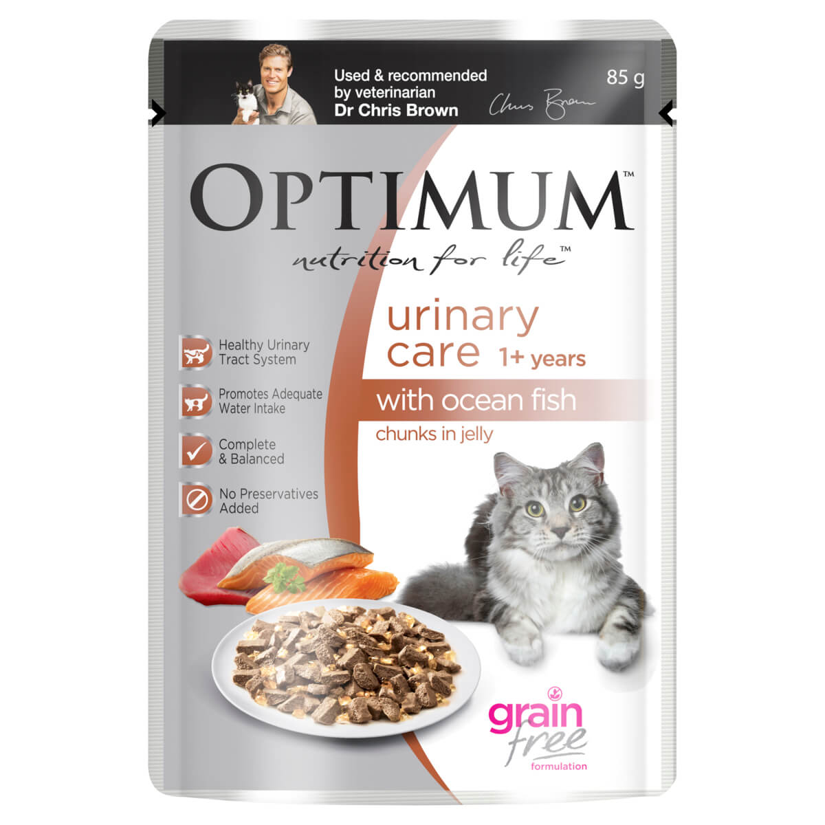 Optimum Urinary Care Ocean Fish Wet Cat Food
