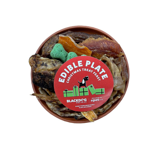 Black Dog Edible XM21 Bowl Christmas Feast Dog Treats