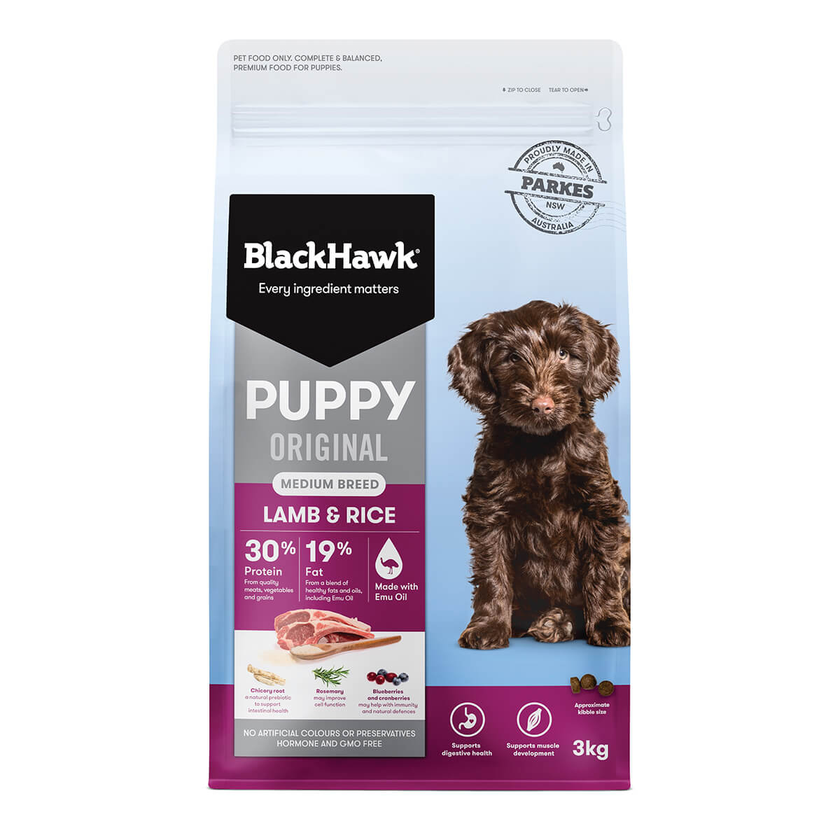 Black Hawk Puppy Lamb & Rice Medium Breed Dry Dog Food (100000059930) [default_color]