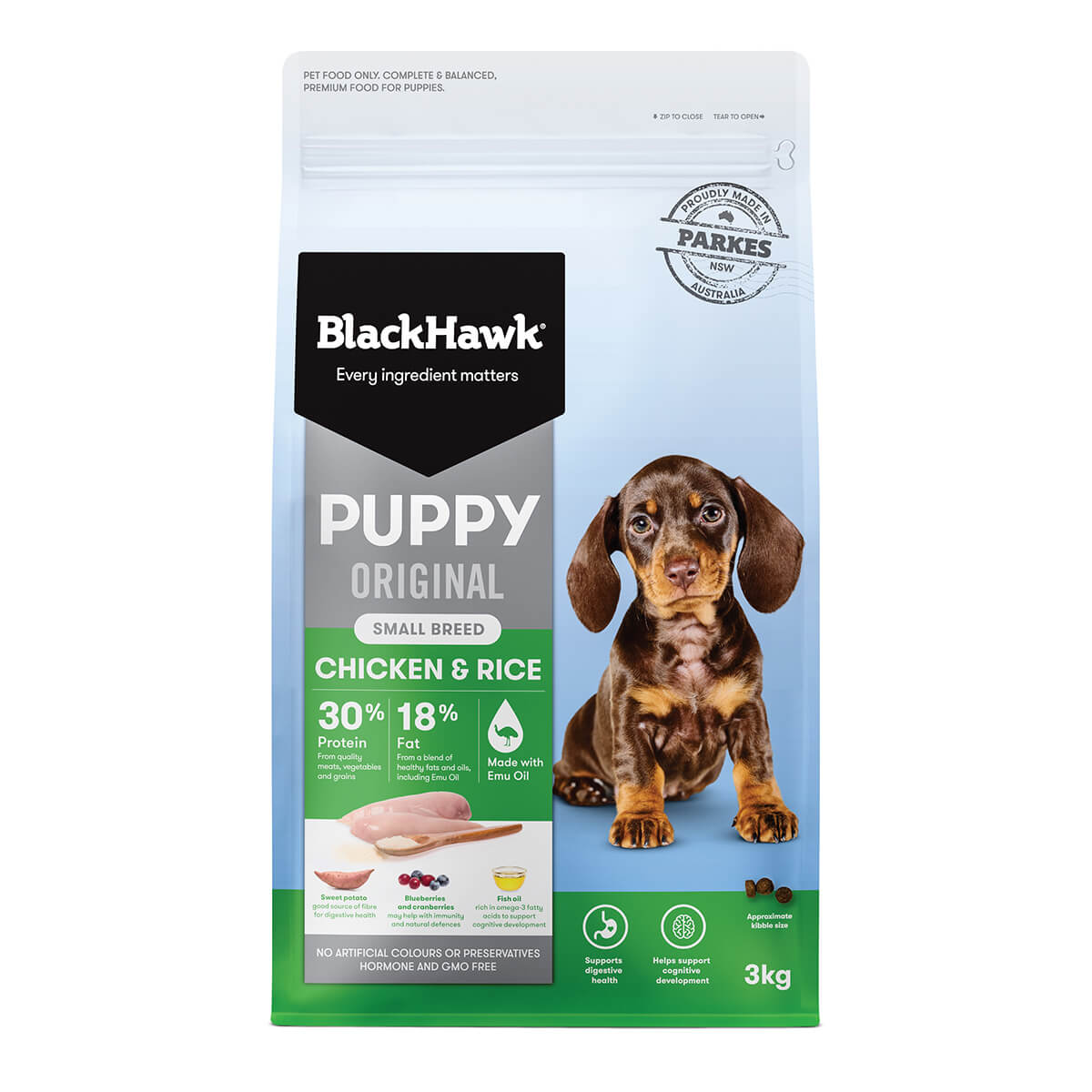 Black Hawk Puppy Chicken & Rice Small Breed Dry Dog Food (100000059935) [default_color]