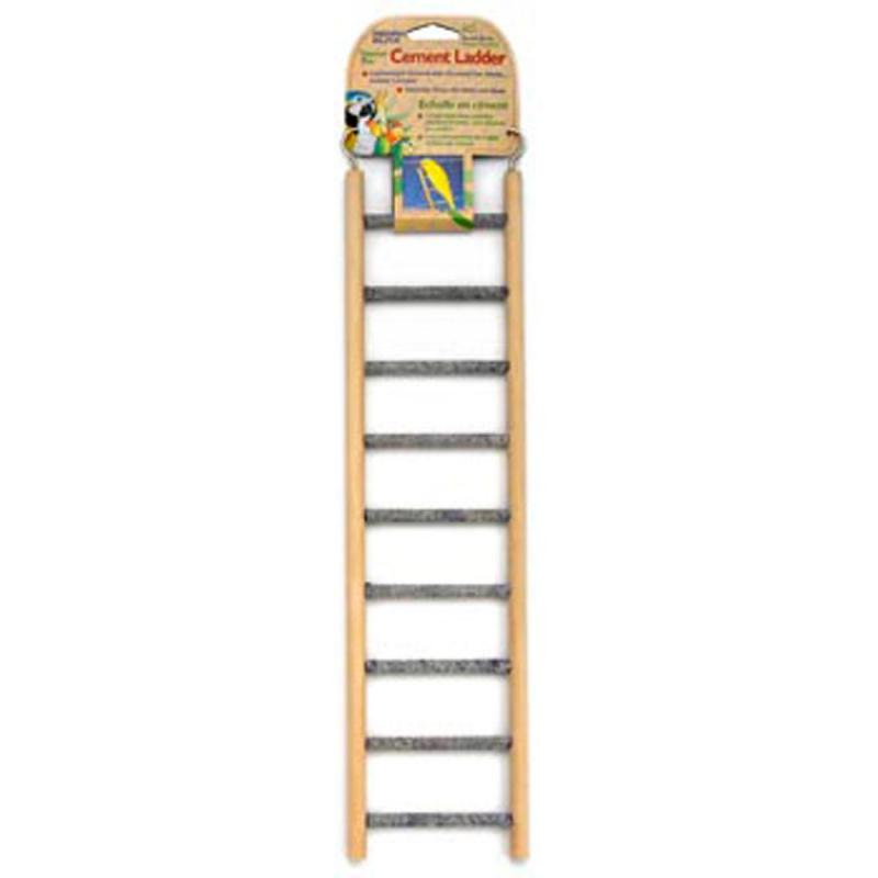 Cement Bird Ladder with Wooden Frame Woodgrain (111712000004) [Woodgrain]