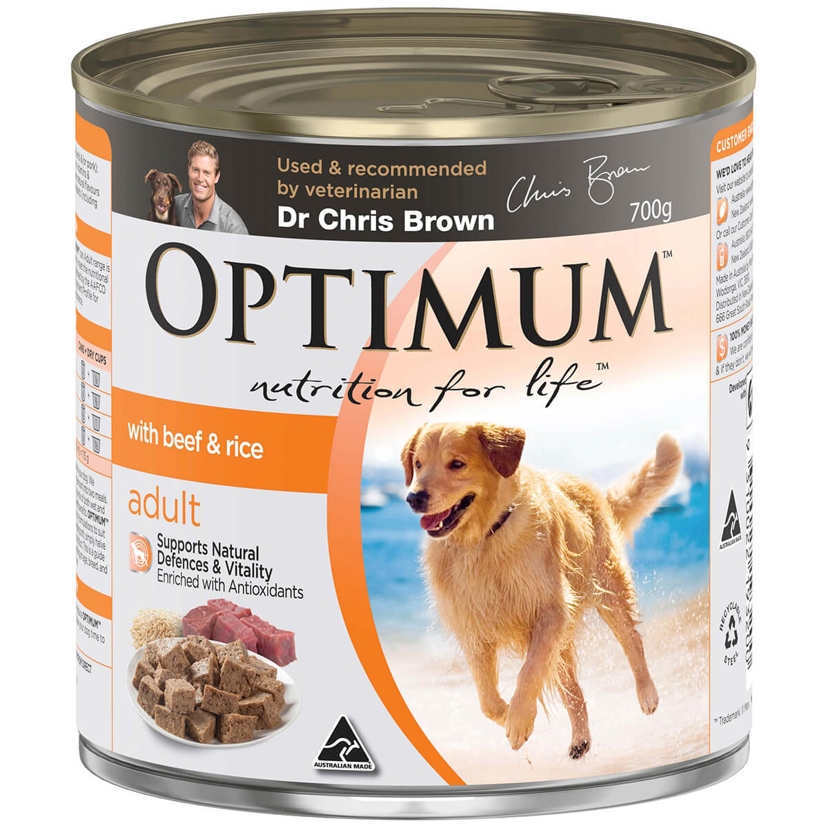 Optimum Beef, Egg & Rice Wet Dog Food