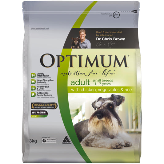 Optimum Small Breed Adult Chicken, Vegetables & Rice Dry Dog Food