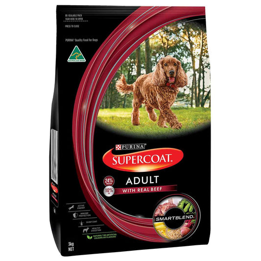 Supercoat Smartblend Adult Beef Dry Dog Food