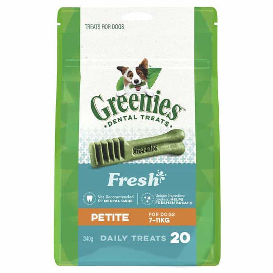 Greenies Freshmint Petite Dental Chews Dog Treats