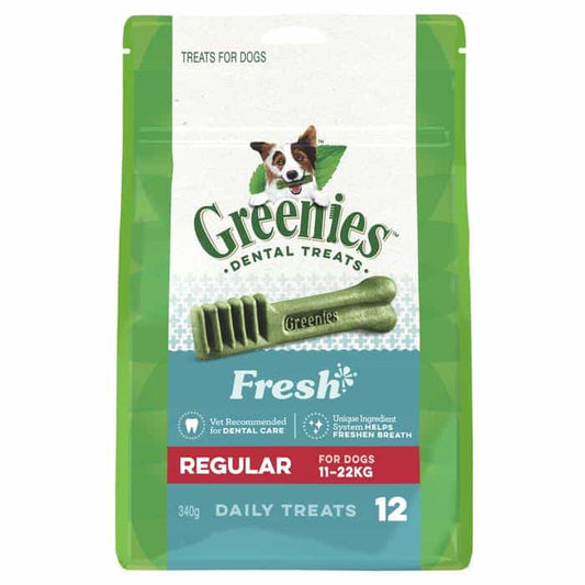 Greenies Freshmint Regular Dental Chews Dog Treats