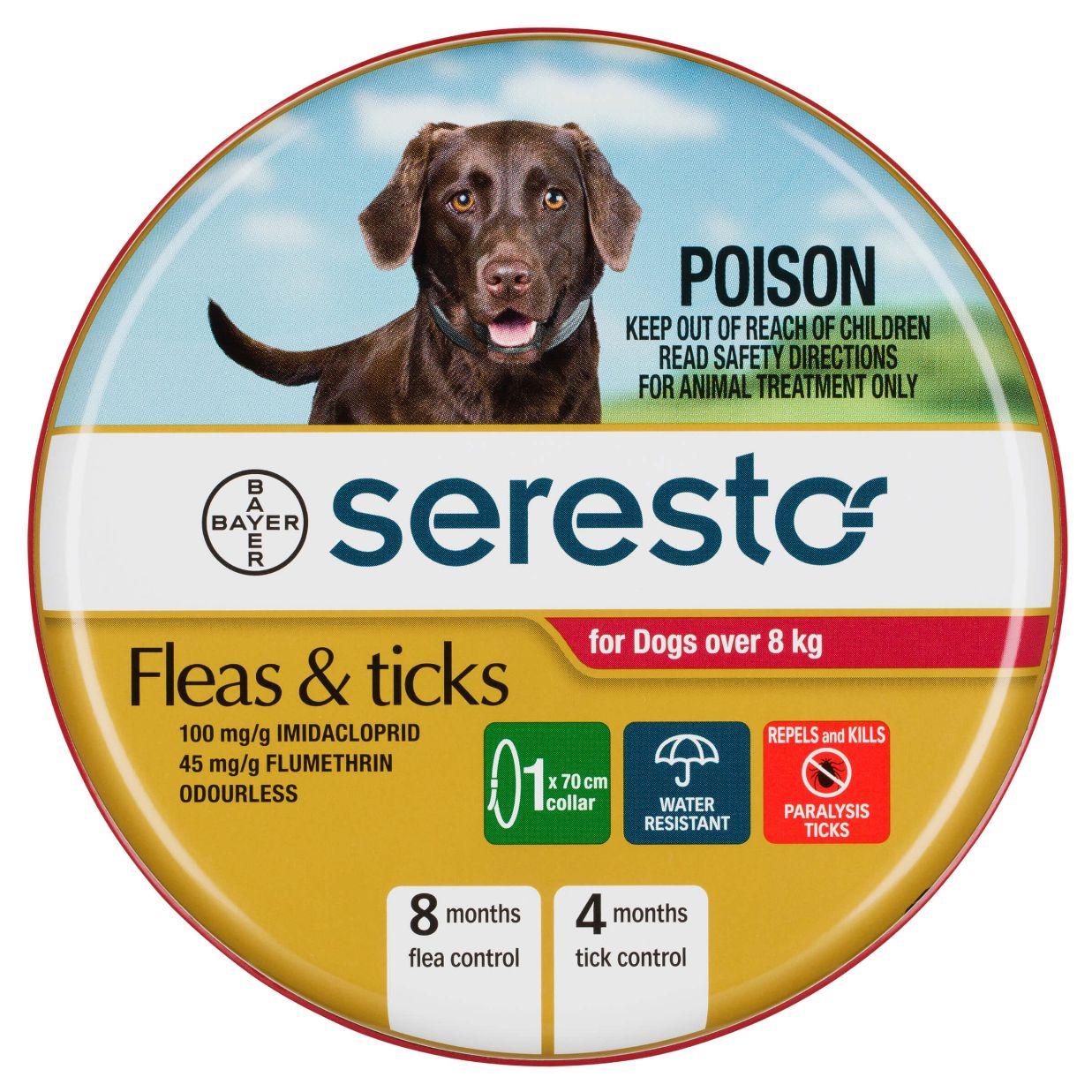 Seresto Tick & Flea Collar Large Dog >8kg