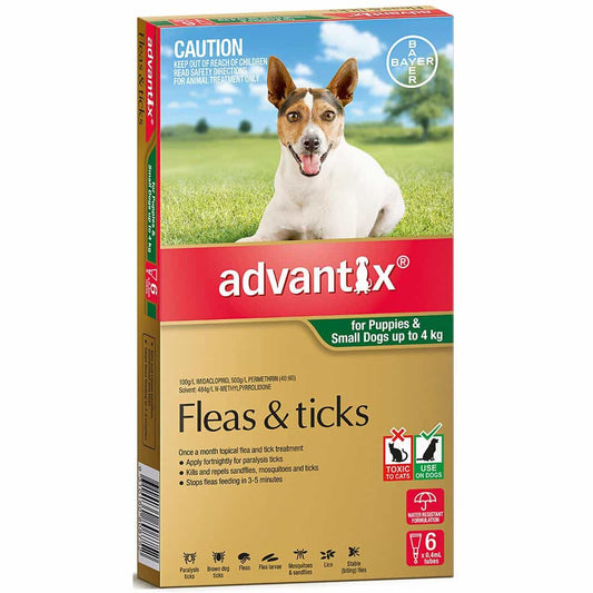 Advantix Flea & Tick Treatment <4kg Dog
