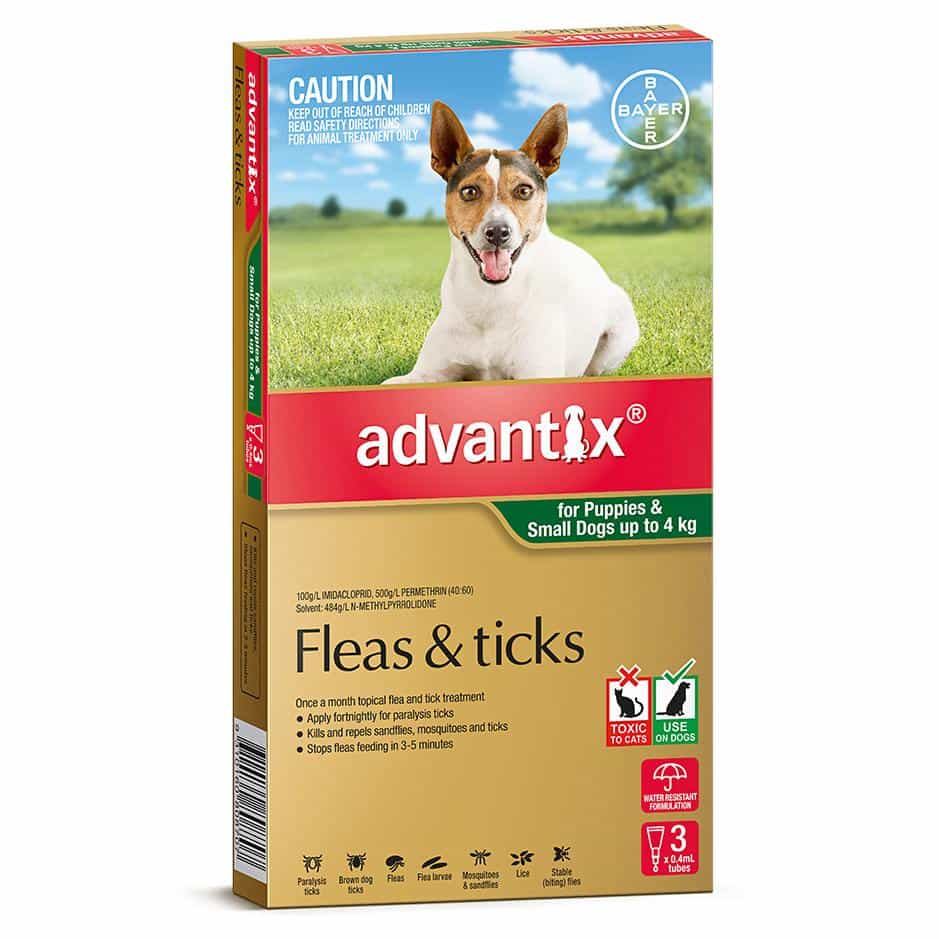 Advantix Flea & Tick Treatment <4kg Dog