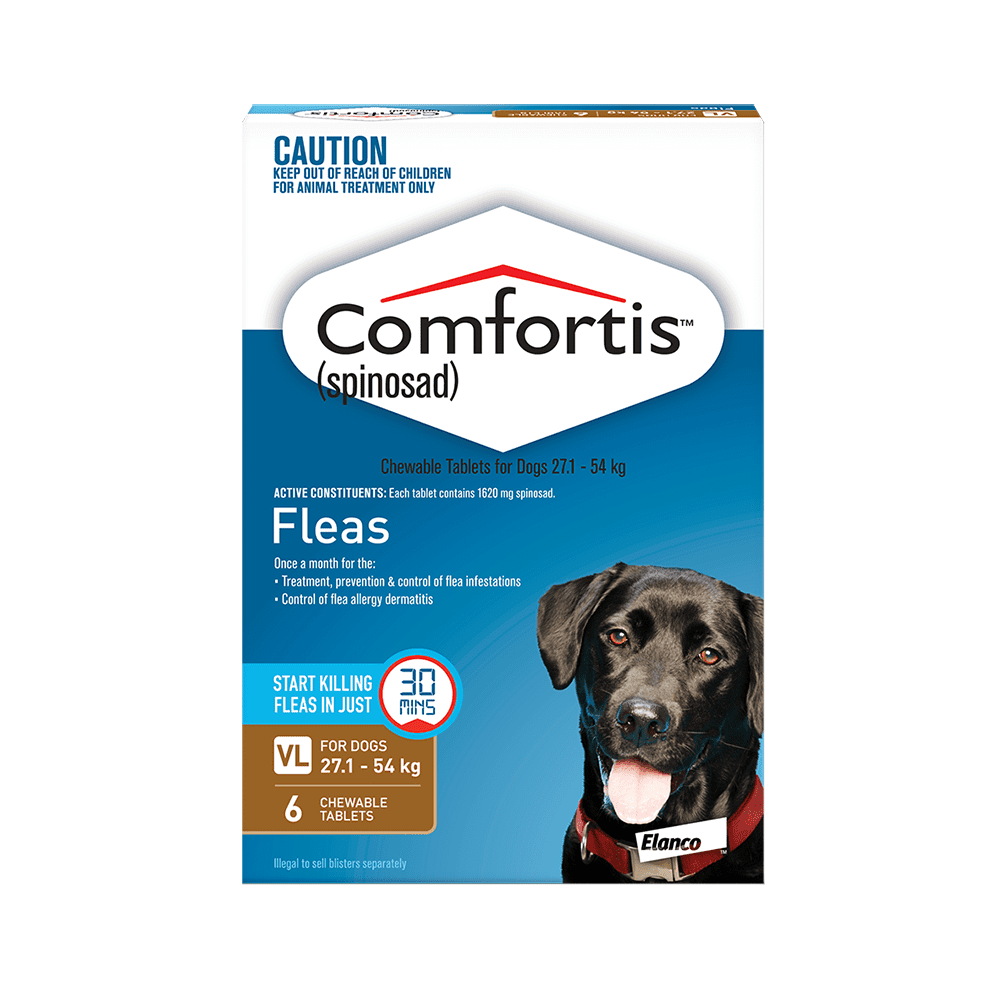 Comfortis Brown Flea Tablets 27.1-54kg Dog