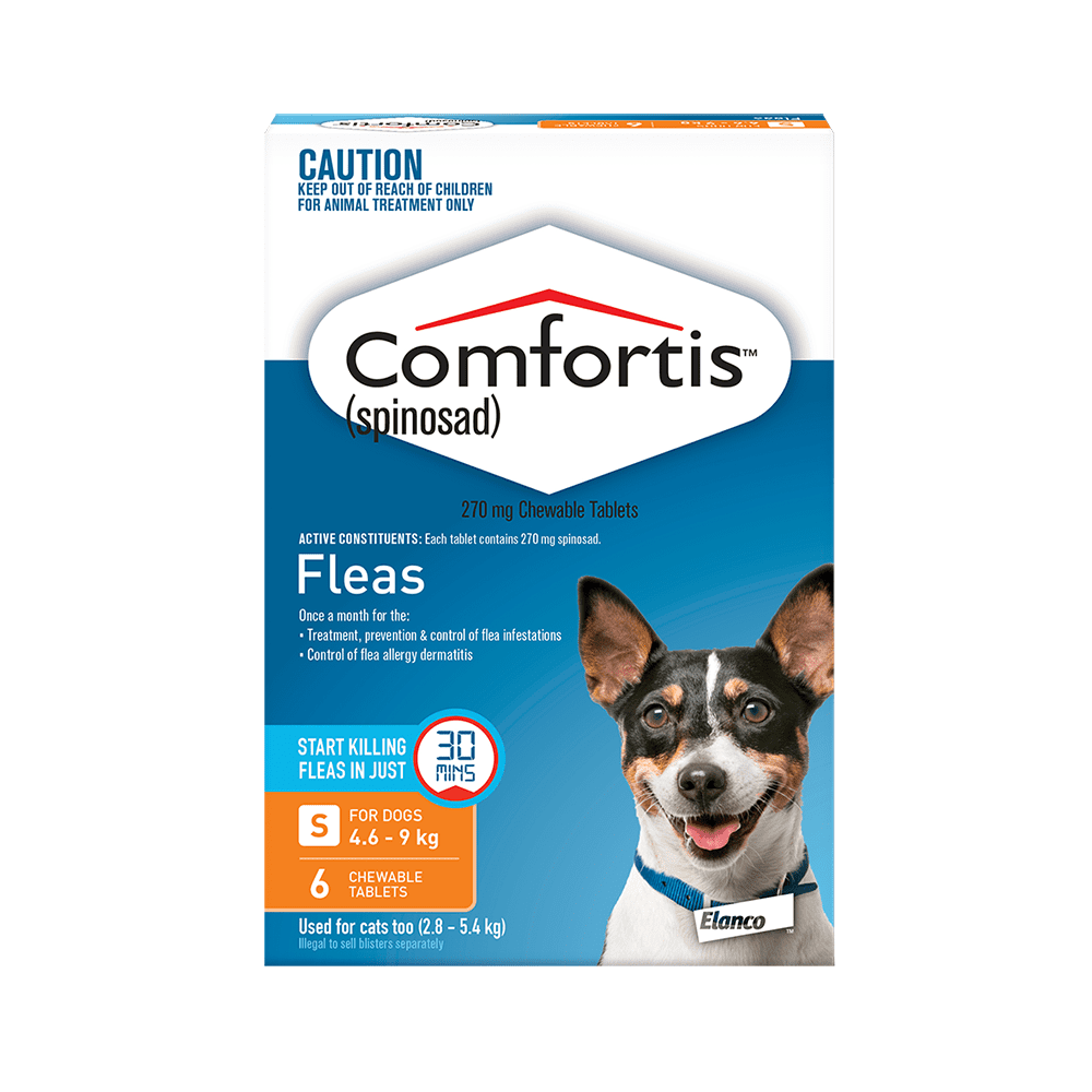 Comfortis Orange Flea Tablets 4.6-9kg Dog