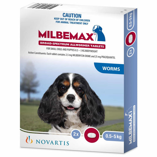 Milbemax Allwormer <5kg Dog