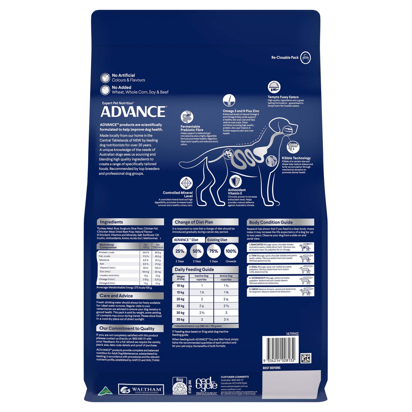 Advance Adult Turkey & Rice Dry Dog Food (122711000012) [default_color]