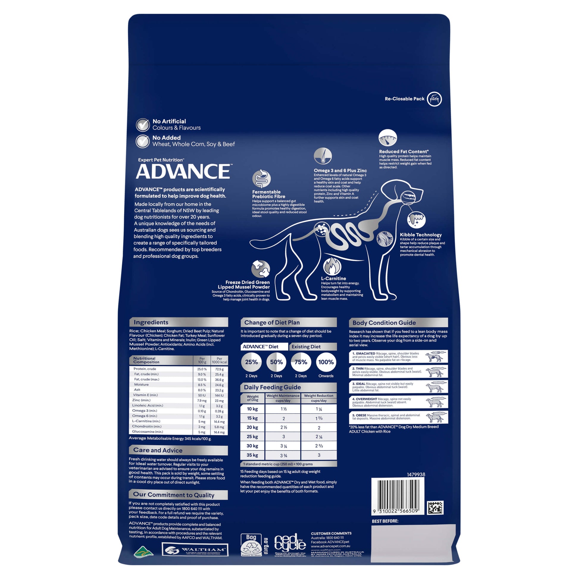 Advance Weight Control Adult Chicken Dry Dog Food (122711000046) [default_color]