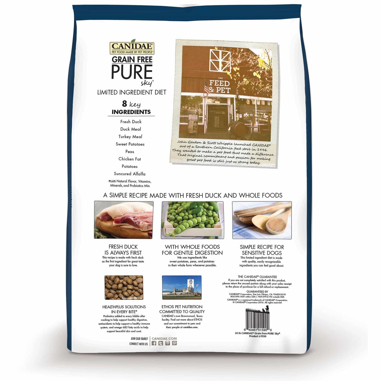 Canidae Pure Dog Grain Free Adult Duck Dry Dog Food (122714000029) [default_color]