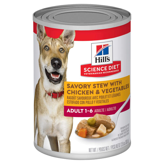Hill's Science Diet Savory Stew Adult Chicken & Vegetable Wet Dog Food