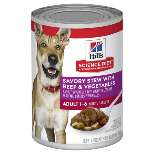 Hill's Science Diet Adult Beef Wet Dog Food