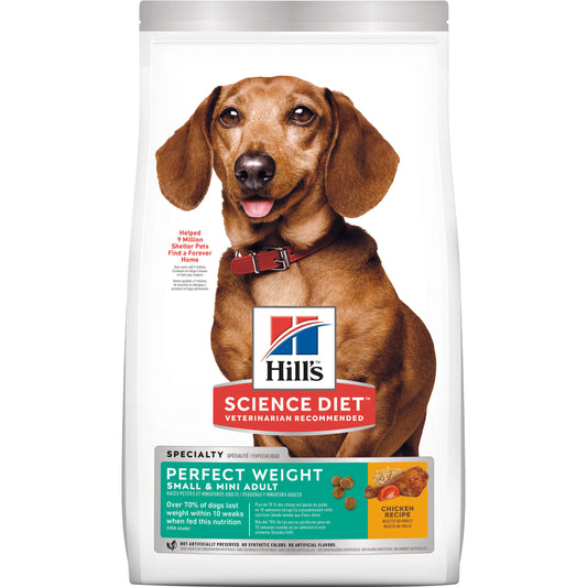 Hill's Science Diet Small & Mini Breed Perfect Weight Adult Chicken Dry Dog Food (122718000139) [default_color]