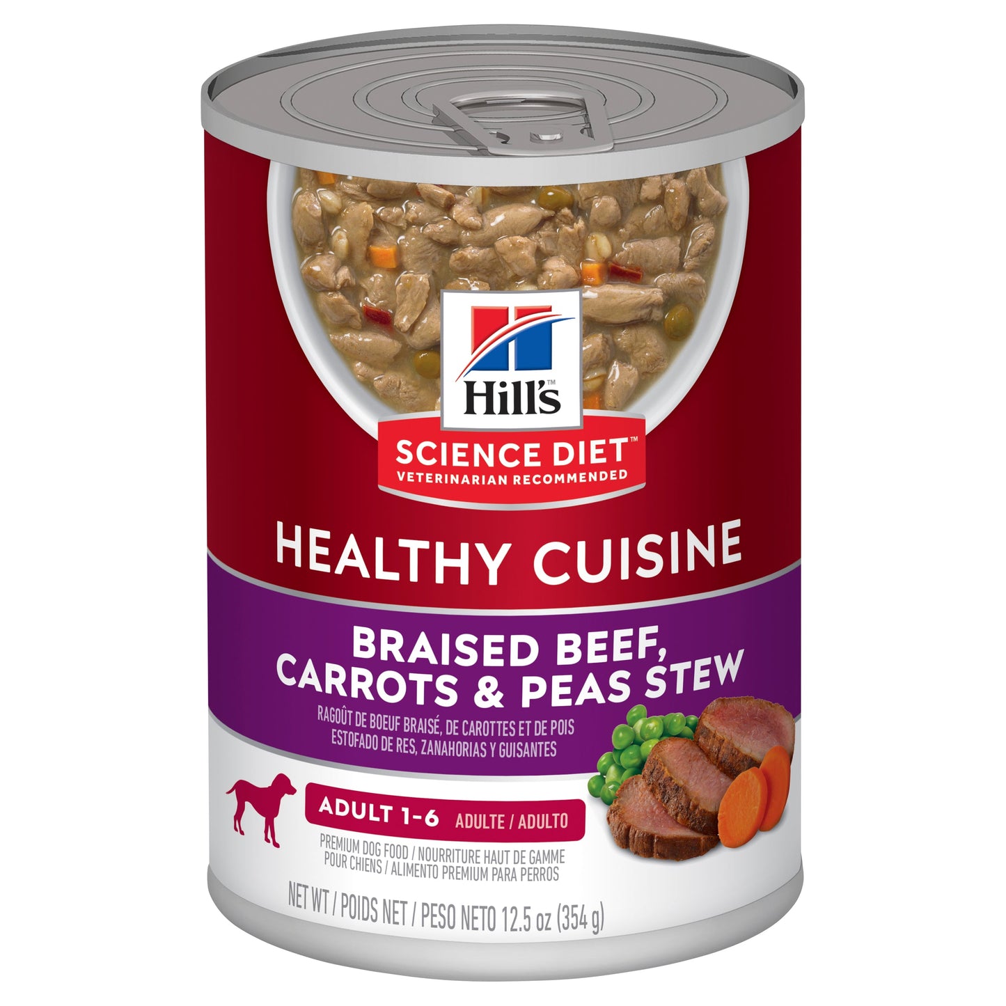 Hill's Science Diet Adult Beef Wet Dog Food 354G (122718000152) [default_color]
