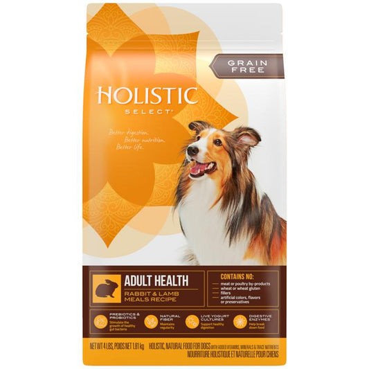 Holistic Select Health Grain Free Adult Rabbit & Lamb Dry Dog Food