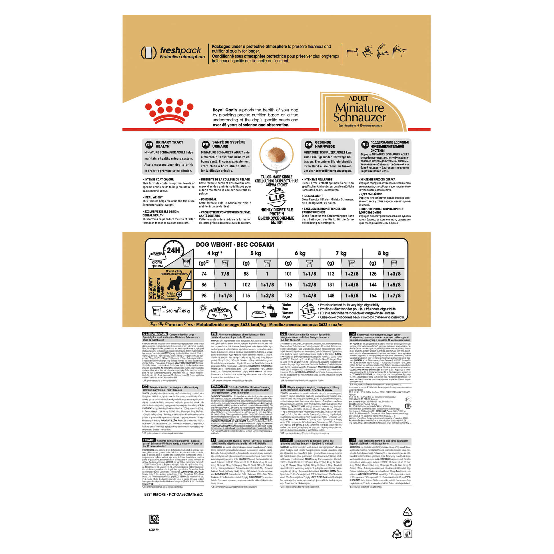 Royal Canin Miniature Schnauzer Adult Dry Dog Food (122725000030) [default_color]