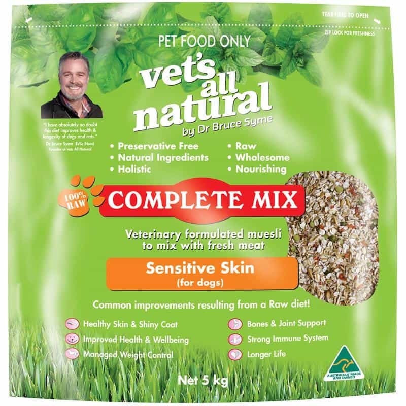 Vets All Natural Complete Mix Sensitive Skin Adult Cereal & Grain Dry Dog Food