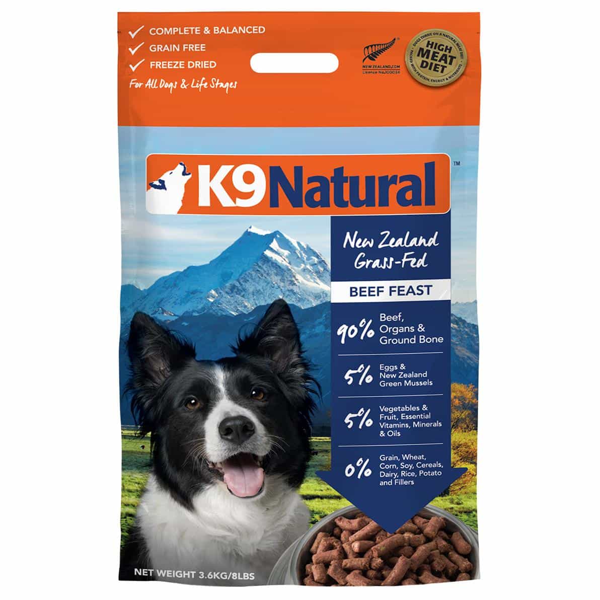 K9 Natural Grain Free Beef Dry Dog Food