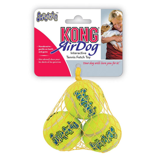 KONG AirDog Squeaker Balls Dog Fetch Toy 3 Pack