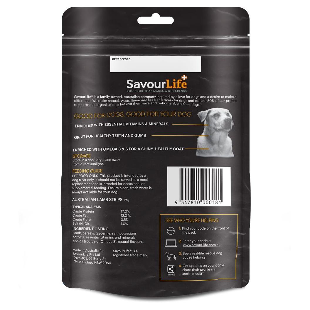 SavourLife Australian Lamb Strips Dog Treats