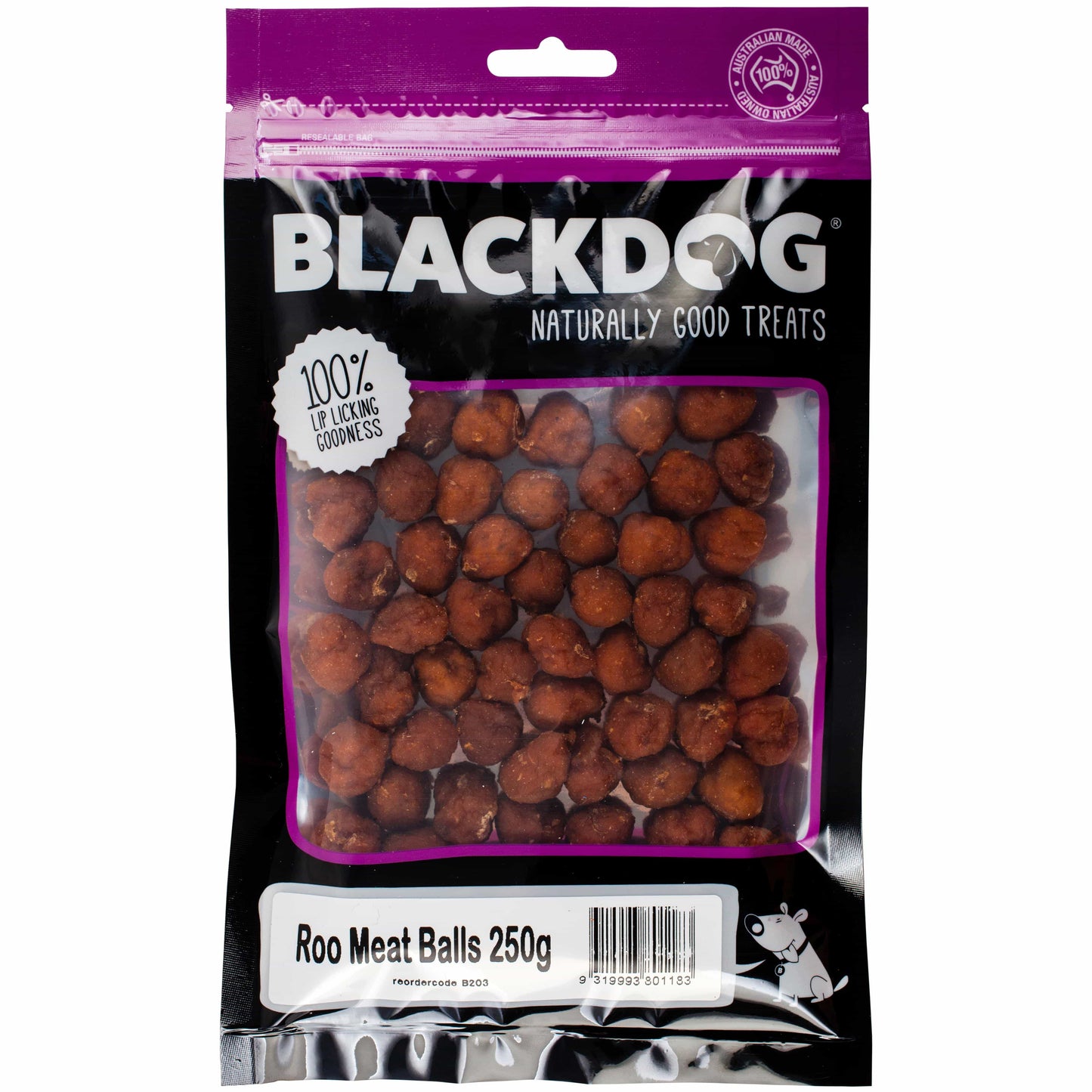 Black Dog Roo Meat Balls Dog Treats
