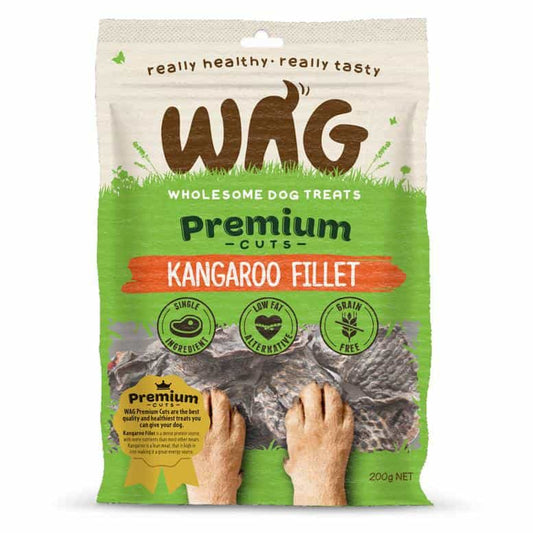 WAG Kangaroo Fillet Dog Treat  200g