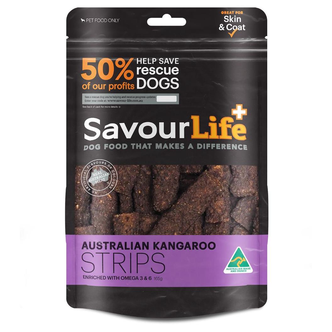 SavourLife Australian Kangaroo Strips Dog Treats