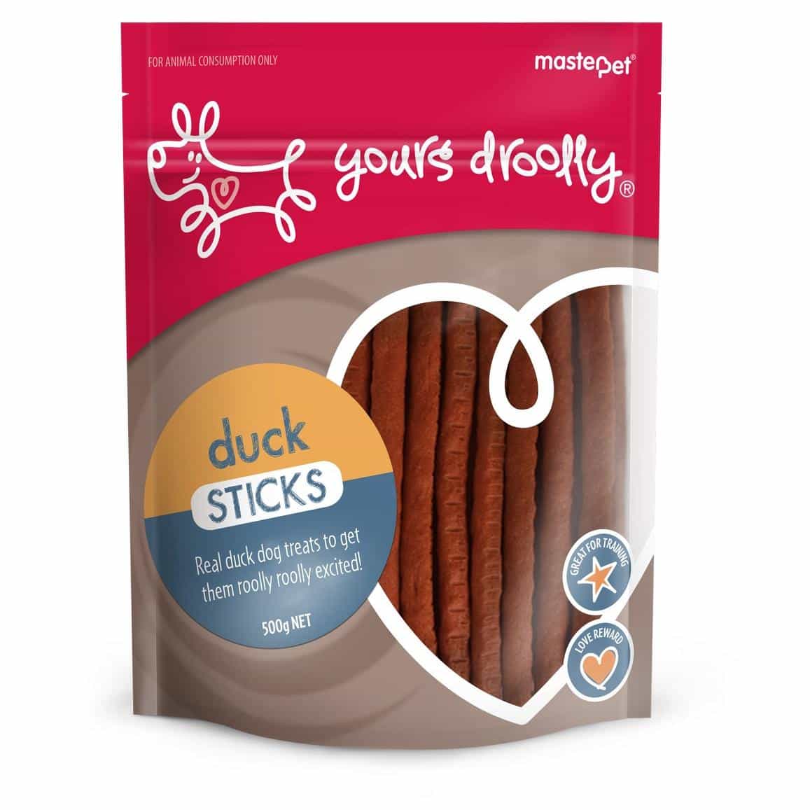 Yours Droolly Duck Sticks Dog Treats