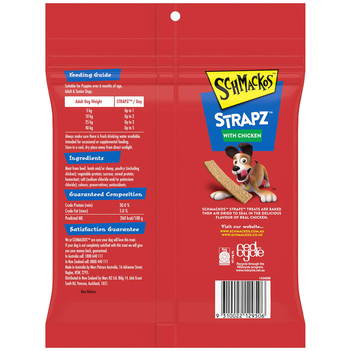 Schmackos  Chicken Strapz  Dog Treats