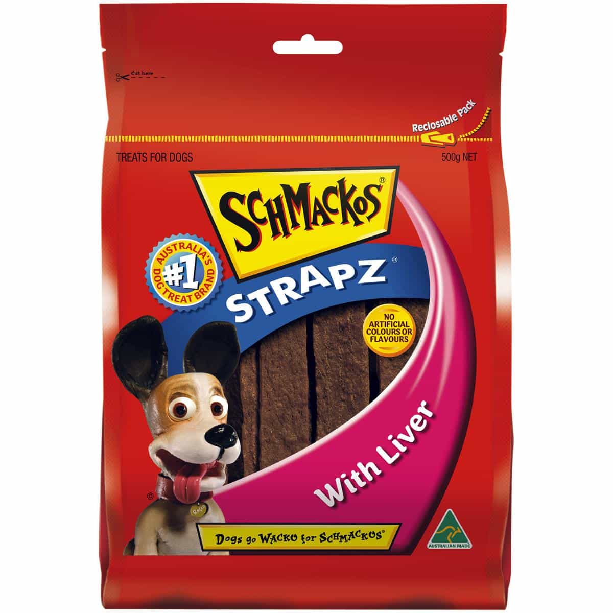Schmackos Liver Strapz Dog Treats