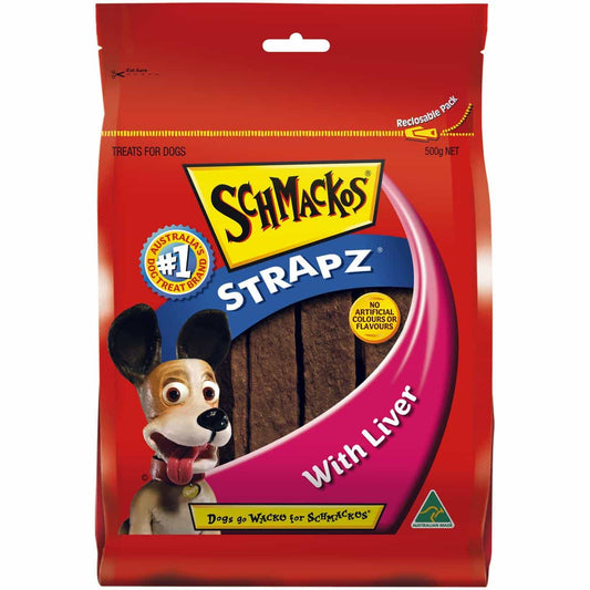 Schmackos Liver Strapz Dog Treats