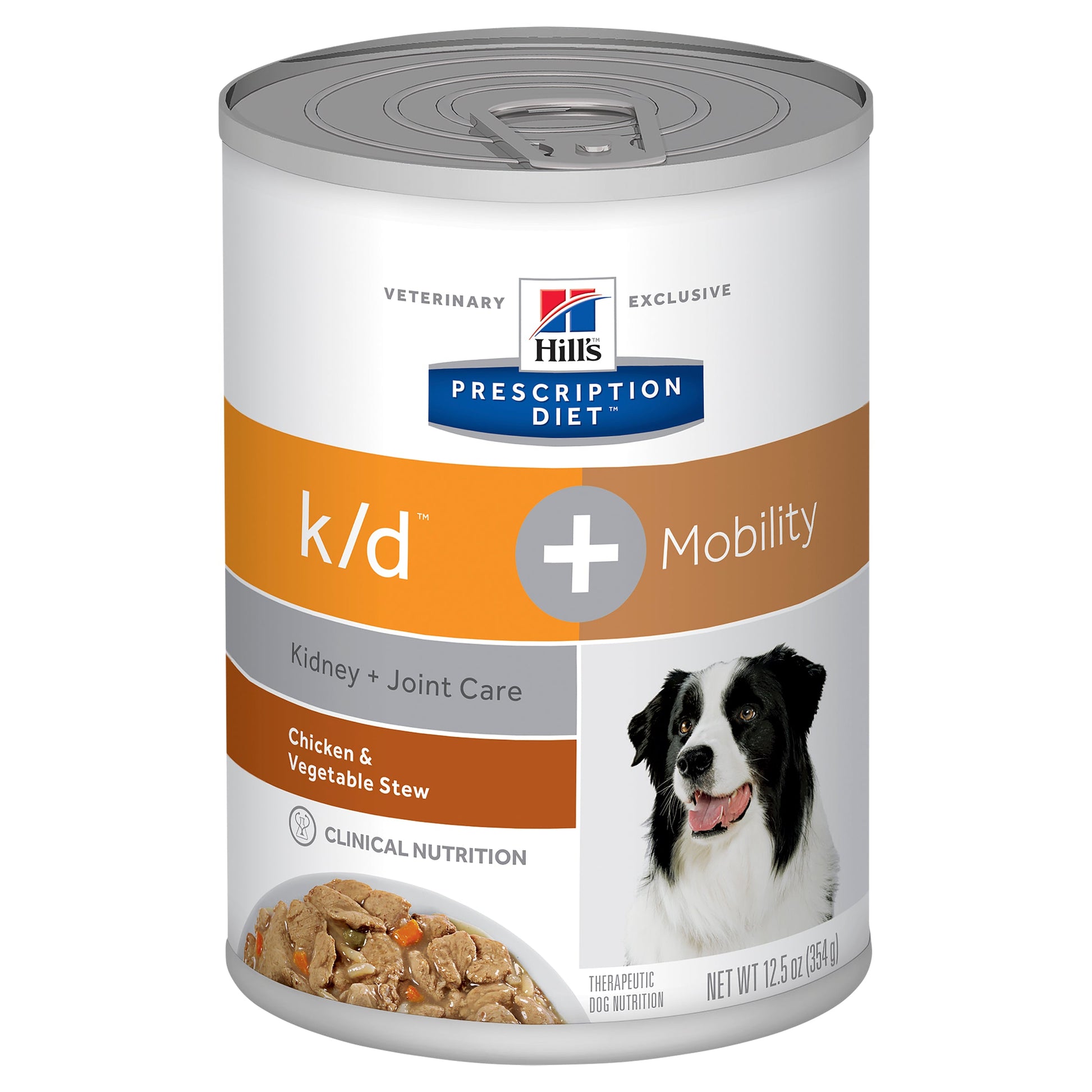 Hill's Prescription Diet k/d Kidney Care + Mobility Chicken & Vegetable Stew Canned Dog Food 354g (123011000142) [default_color]
