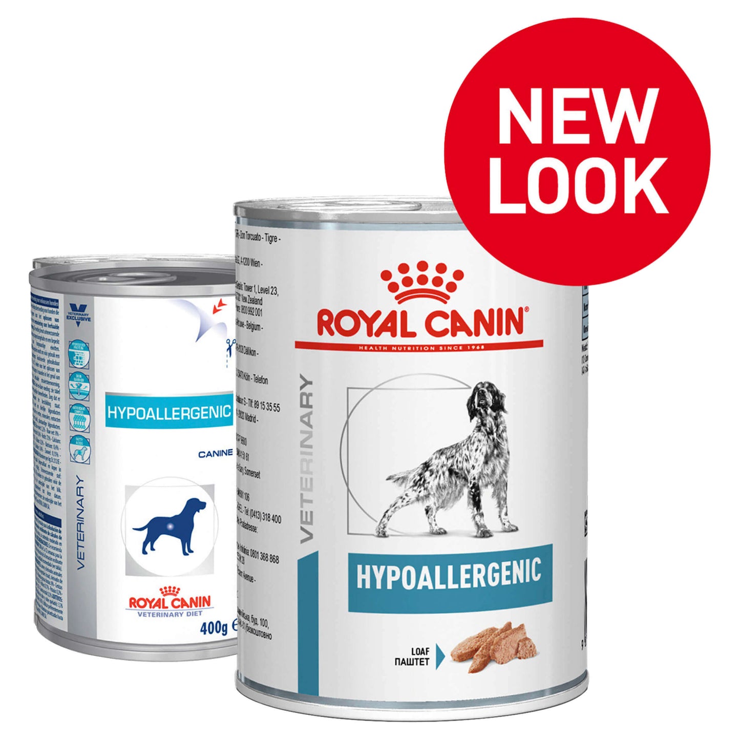Royal Canin Veterinary Hypoallergenic Wet Dog Food Cans