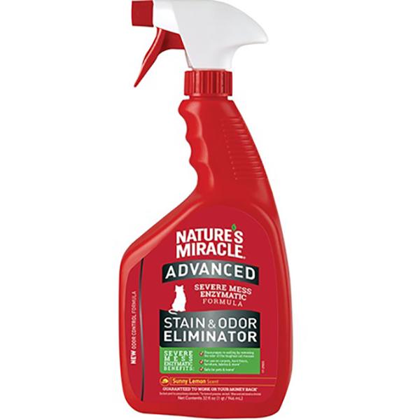 Nature's Miracle Just for Cats Advanced Formula Sunny Lemon Scent Stain & Odour Remover