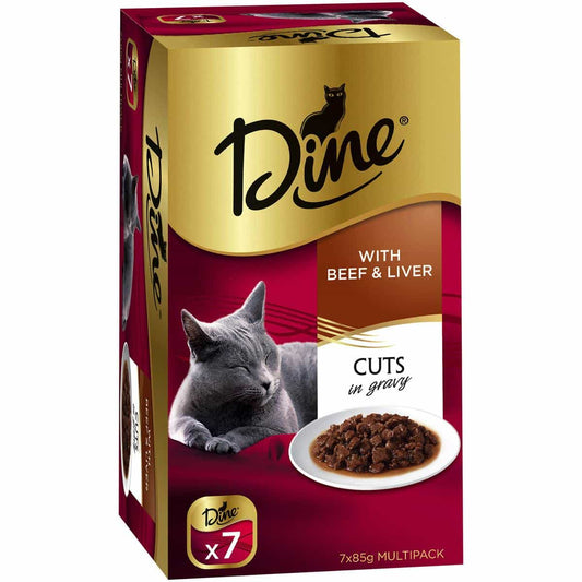 Dine Daily Variety Beef & Liver Cuts In Gravy Wet Cat Food Tray (131812000031) [default_color]