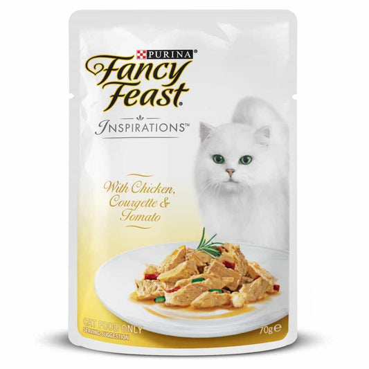 Fancy Feast Inspirations Chicken, Courgette & Tomato Wet Cat Food 70G (131813000137) [default_color]